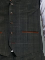 Green Signature Empire Mills 100% Wool Check Suit: Waistcoat - Image 5 of 10