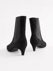 Black Suede Standard/Wide Fit Forever Comfort® Chisel Toe Chelsea Ankle Boots - Image 5 of 7