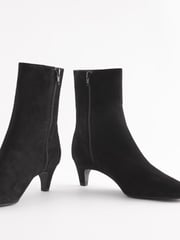 Black Suede Standard/Wide Fit Forever Comfort® Chisel Toe Chelsea Ankle Boots - Image 7 of 7