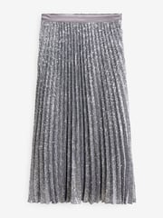 Silver Premium Sequin Pleated Skirt - Image 5 of 6