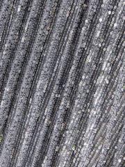 Silver Premium Sequin Pleated Skirt - Image 6 of 6