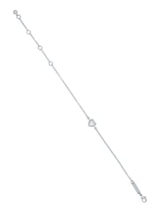 Ted Baker Silver Tone HANSAA: Crystal Heart Adjustable Bracelet - Image 5 of 7