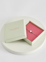 Ted Baker Silver Tone HANSAA: Crystal Heart Adjustable Bracelet - Image 7 of 7