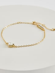 Ted Baker Gold Tone HANSAA: Crystal Heart Adjustable Bracelet - Image 2 of 8