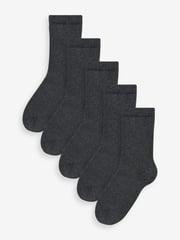 Grey Warm Thermal Cotton Rich Socks 5 Pack - Image 1 of 2