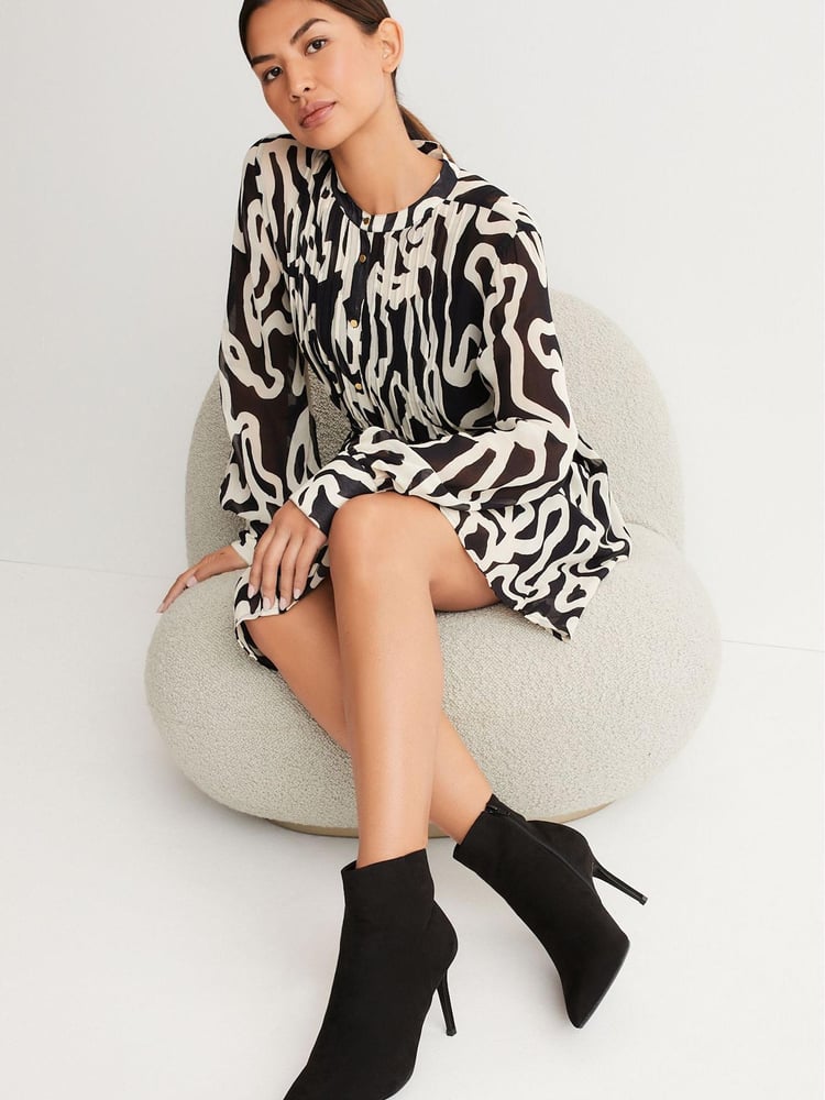 Black Forever Comfort® Point Toe Heeled Boots - Image 1 of 5