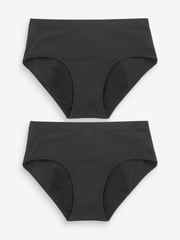 Black Briefs 2 Pack Teen Heavy Flow Period Pants (7-16yrs) - Image 1 of 4
