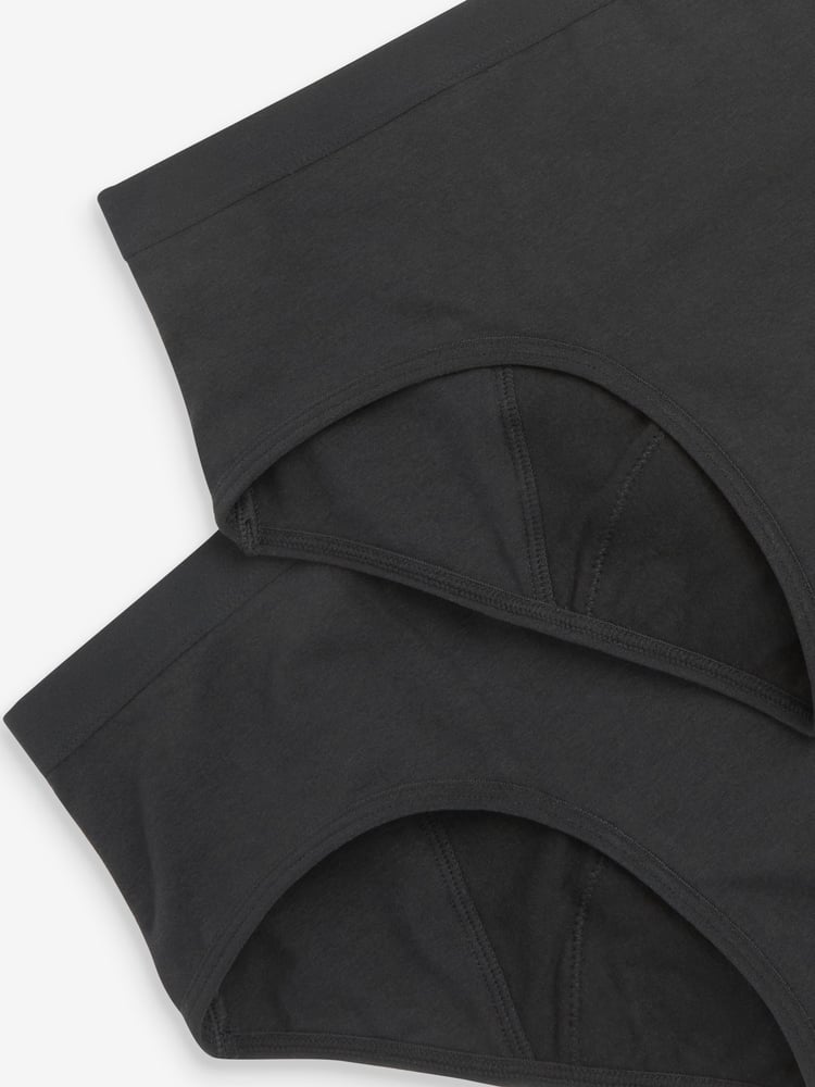 Black Briefs 2 Pack Teen Heavy Flow Period Pants (7-16yrs) - Image 4 of 4