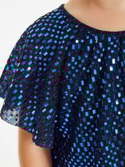 Blue Next Sparkle Angel Sleeve Dress (3mths-8yrs) - Image 4 of 6