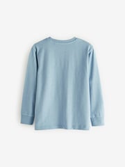 Blue Long Sleeve Cosy T-Shirts 4 Pack (3-16yrs) - Image 2 of 3