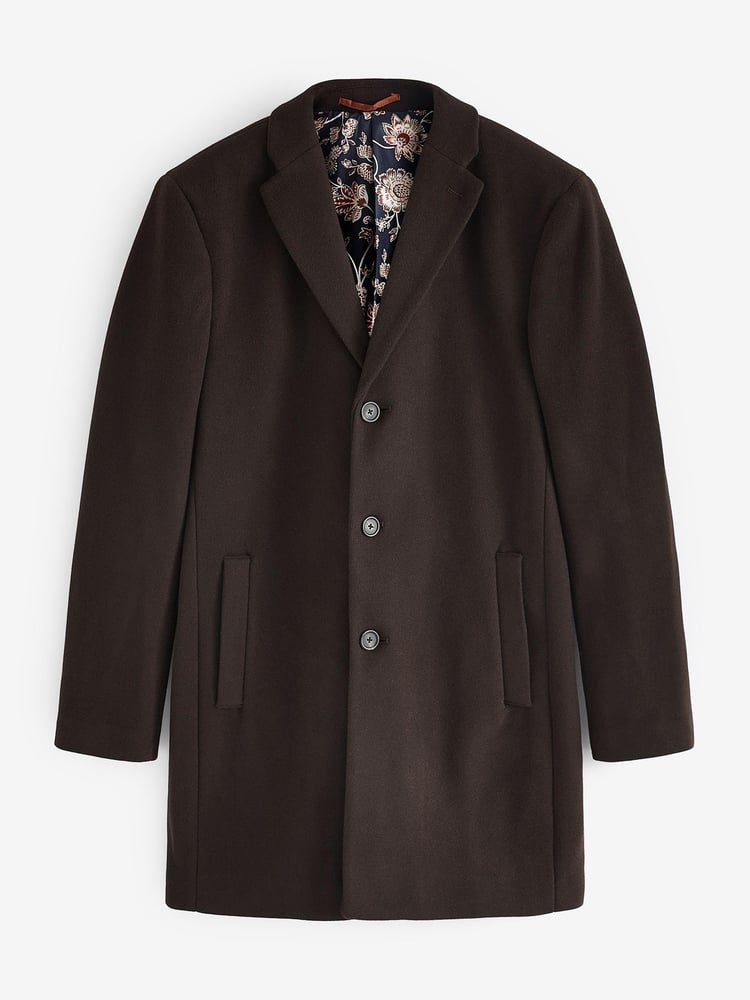 Dark Brown Next Epsom Coat - Image 1 of 7
