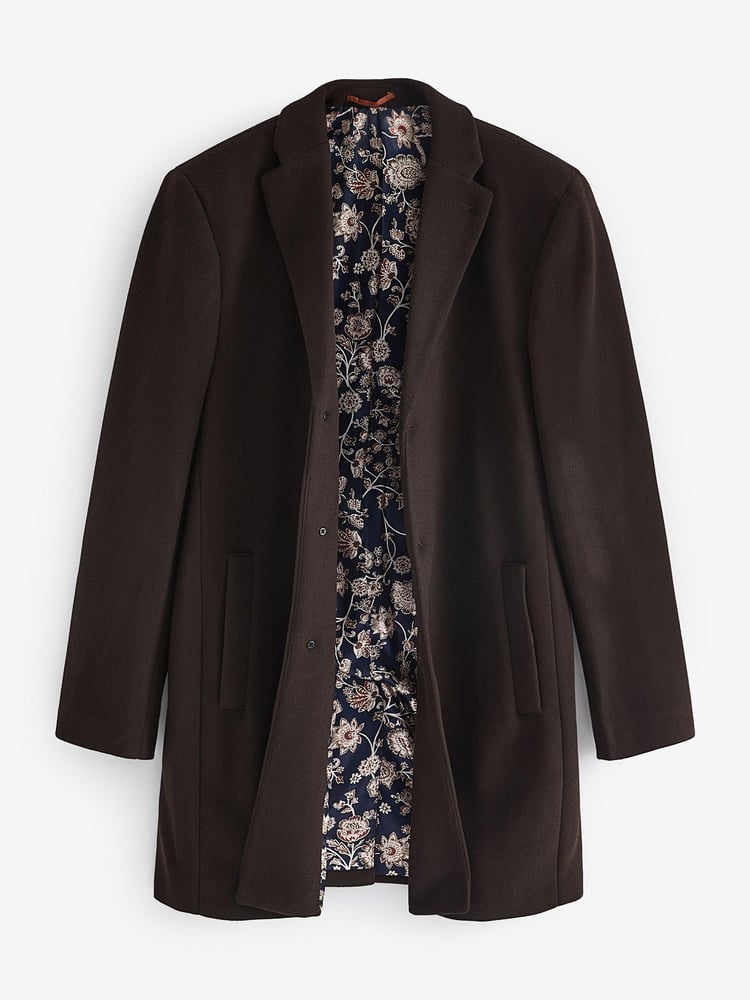 Dark Brown Next Epsom Coat - Image 2 of 7