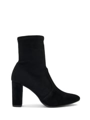 Dune London Black Wide Fit Optical Stretch Sock Boots - Image 4 of 8