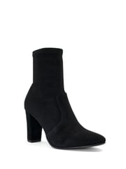 Dune London Black Wide Fit Optical Stretch Sock Boots - Image 5 of 8
