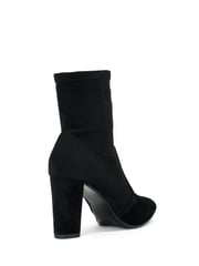 Dune London Black Wide Fit Optical Stretch Sock Boots - Image 6 of 8
