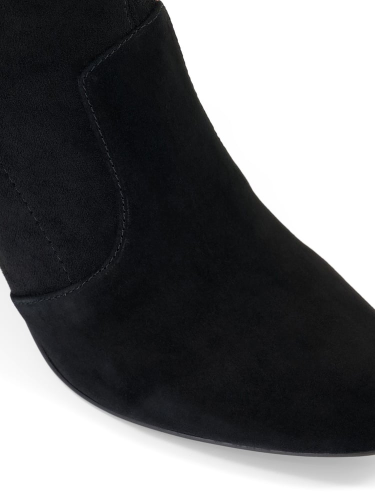 Dune London Black Wide Fit Optical Stretch Sock Boots - Image 8 of 8