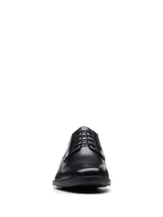 Clarks Black Chrome Wide Fit (H) Leather Howard Walk Derby Shoes - Image 5 of 7