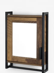 Natural Bronx Sliding Door Single Mirror Cabinet - Image 3 of 6