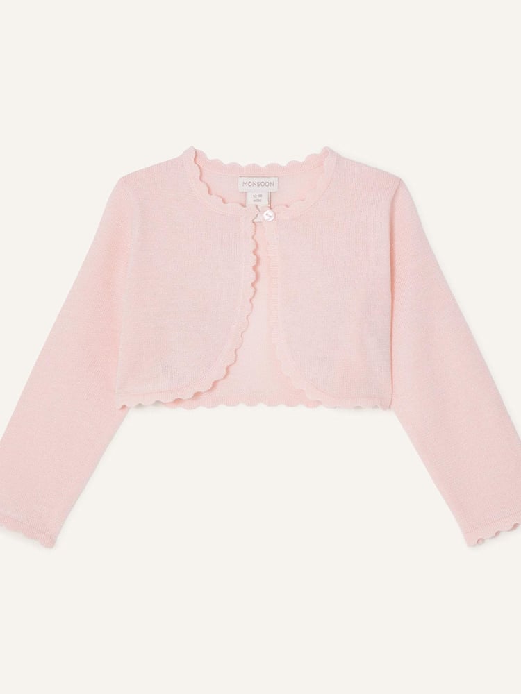 Monsoon Pink Baby Niamh Cardigan - Image 1 of 2