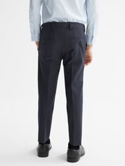 Reiss Navy Hope Junior Modern Fit Mixer Trousers - Image 5 of 6