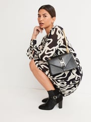 Black Forever Comfort® Buckle Detail Heeled Ankle Boots - Image 4 of 8