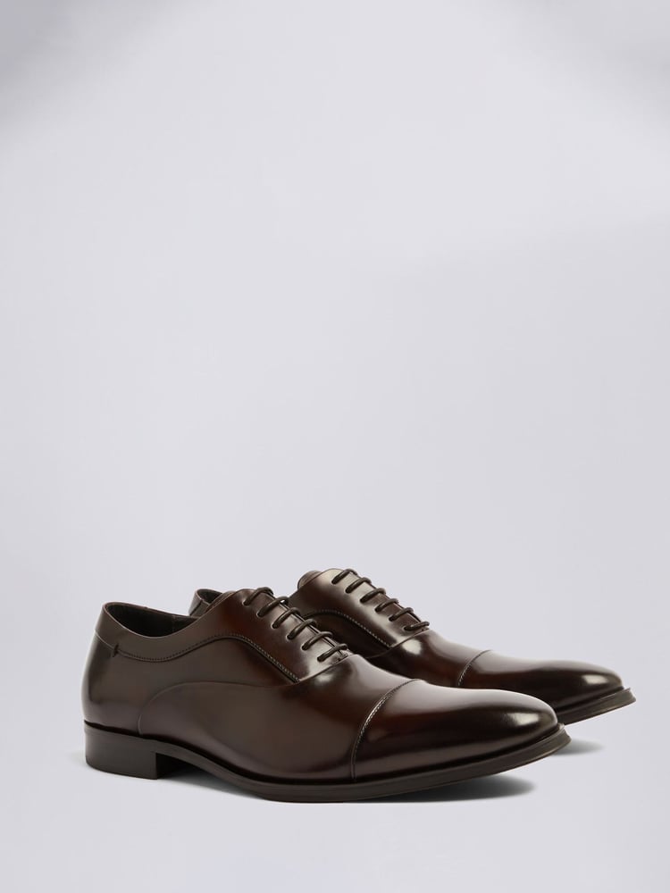 MOSS Brown John Guildhall Oxford Shoes - Image 1 of 4