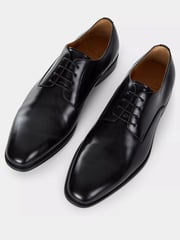 MOSS Black Alberta Performance Leather Derby Shoes - Image 3 of 6