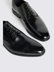 MOSS Black Alberta Performance Leather Derby Shoes - Image 5 of 6