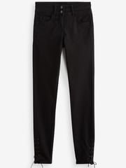 Black Lace-Up Hem Next Lift, Slim And Shape Skinny Jeans - Image 5 of 5