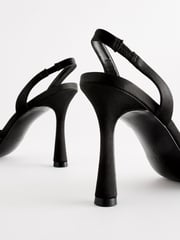 Black Forever Comfort® Slingback Bow Heels - Image 8 of 8