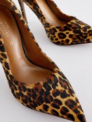 Leopard Signature Leather Court Shoes - Image 8 of 8
