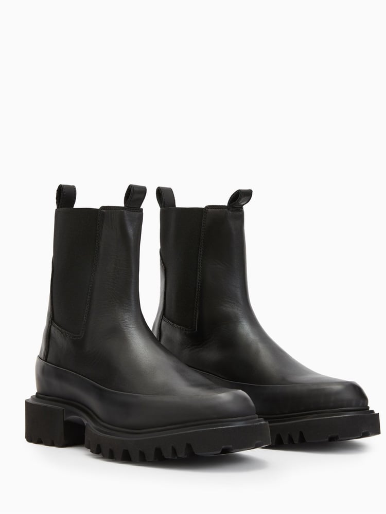 AllSaints Black Harlee Boots - Image 2 of 6