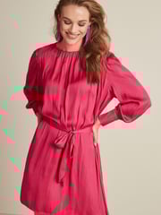 Pink Satin Mini Dress - Image 1 of 6