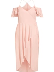 City Chic Pink Elegant Maxi Dress - Image 3 of 4