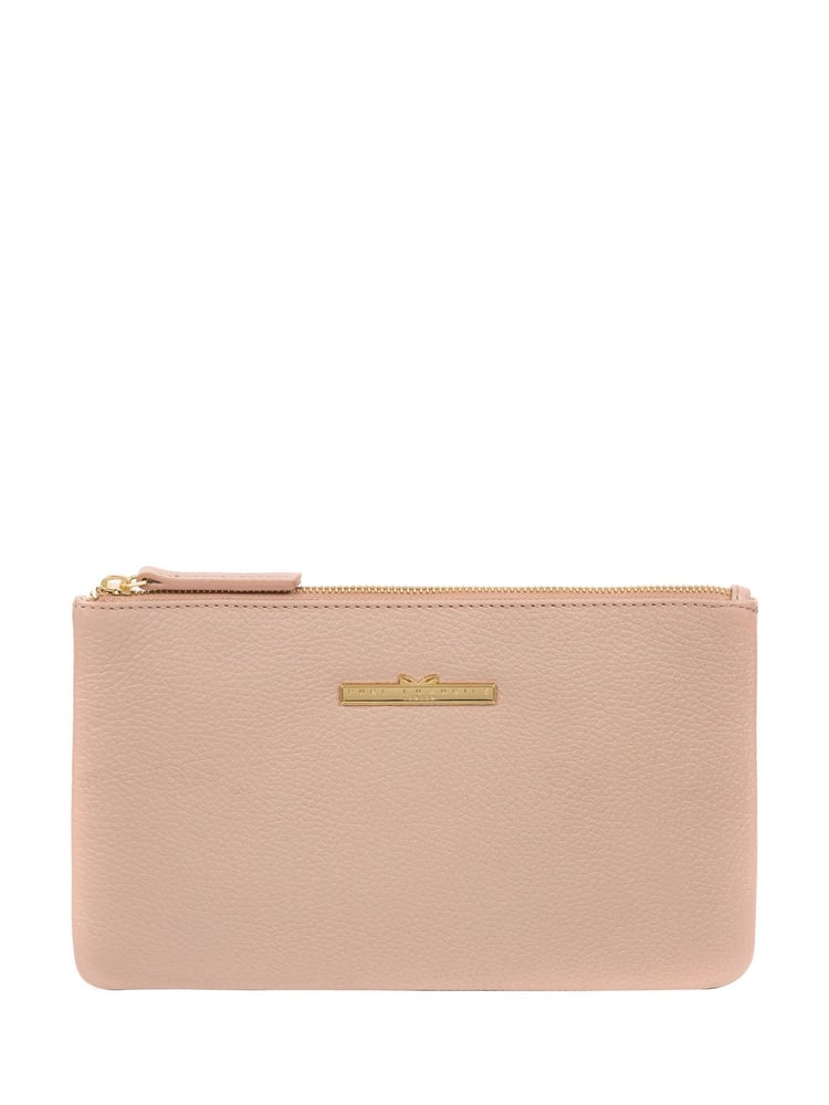 Pure Luxuries London Arlesey Leather 100% Cotton Clutch Bag - Image 2 of 5