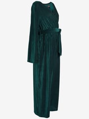 Emerald Green Maternity/Nursing Velvet Jumpsuit - Image 6 of 6
