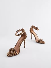 Leopard Signature Leather High Heel Sandals - Image 5 of 7