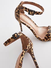 Leopard Signature Leather High Heel Sandals - Image 7 of 7