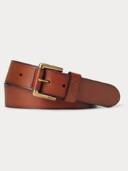 Polo Ralph Lauren Tan Brown Leather Pony Player Belt - Image 1 of 2