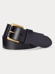 Polo Ralph Lauren Black Leather Pony Player Belt - Image 1 of 2