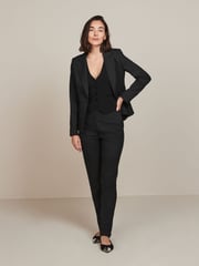 Black Tailored Single Breasted Jacket - Image 2 of 6
