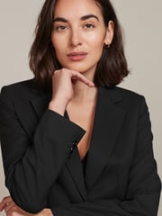 Black Tailored Single Breasted Jacket - Image 5 of 6