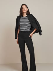 Black Tailored Bootcut Trousers - Image 1 of 5