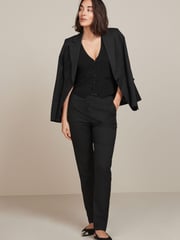 Black Slim Tailored Trousers - Image 2 of 6