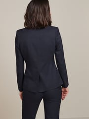 Navy Blue Tailored Single Breasted Jacket - Image 4 of 6