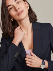Navy Blue Tailored Single Breasted Jacket - Image 5 of 6