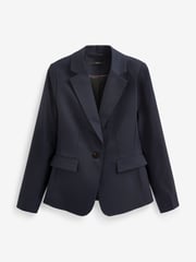 Navy Blue Tailored Single Breasted Jacket - Image 6 of 6