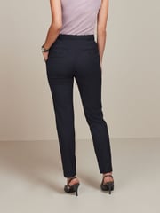 Navy Blue Slim Tailored Trousers - Image 3 of 5