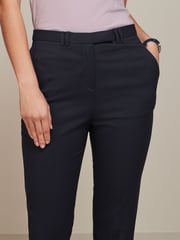 Navy Blue Slim Tailored Trousers - Image 4 of 5