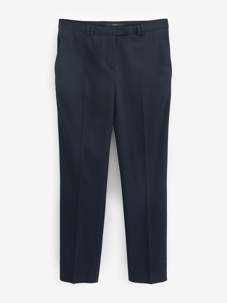 Navy Blue Slim Tailored Trousers - Image 5 of 5
